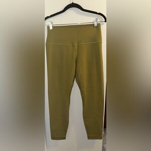 Women’s Lululemon Sz 10 Leggings. 25” inseam. Pea green. Never worn.